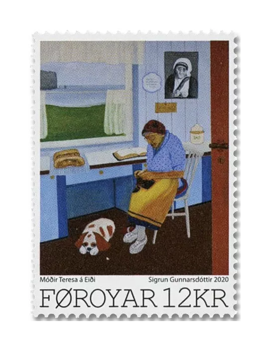 n° 970/971 - Timbre ILE FEROE Poste
