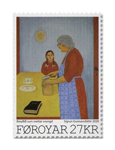 n° 970/971 - Timbre ILE FEROE Poste 2