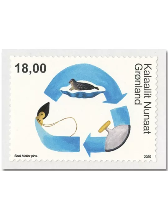 n° 810/811 - Timbre GROENLAND Poste