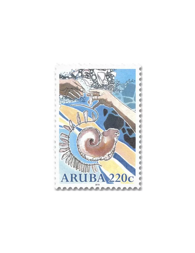 n° 1075/1078 - Timbre ARUBA Poste