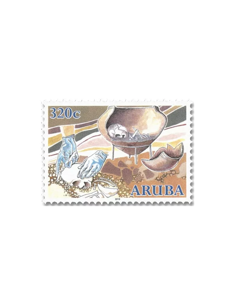 n° 1075/1078 - Timbre ARUBA Poste