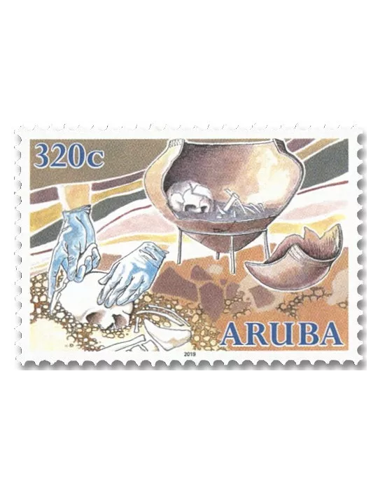 n° 1075/1078 - Timbre ARUBA Poste