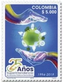 n° 2042 - Timbre COLOMBIE Poste