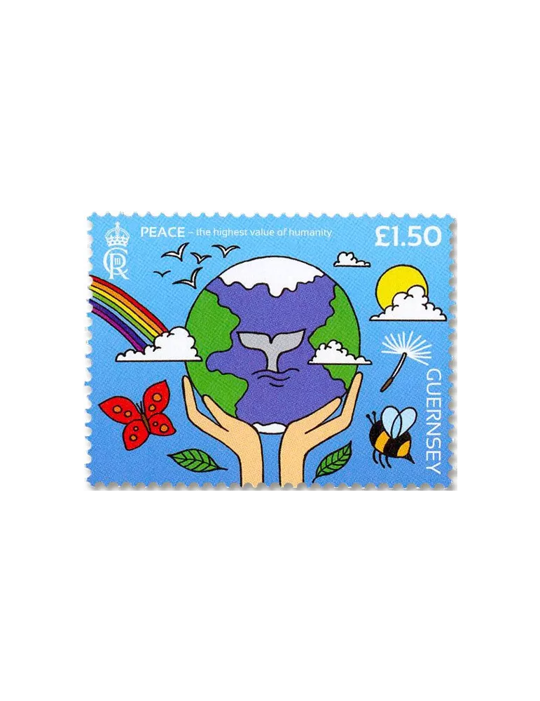 n° 1969/1972 + n° 1967/1968 - Timbre GUERNESEY Poste