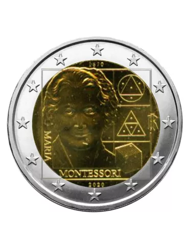 2 EURO COMMEMORATIVE 2020 : ITALIE (150 ans de la naissance de Maria Montessori)