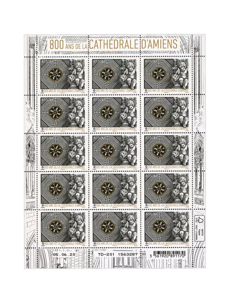 n° F5 - Timbre FRANCE Feuillets de France (n° 5414)