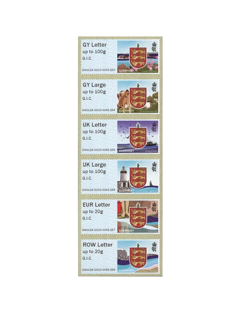 n° 127 - Timbre GUERNESEY Timbres de distributeurs