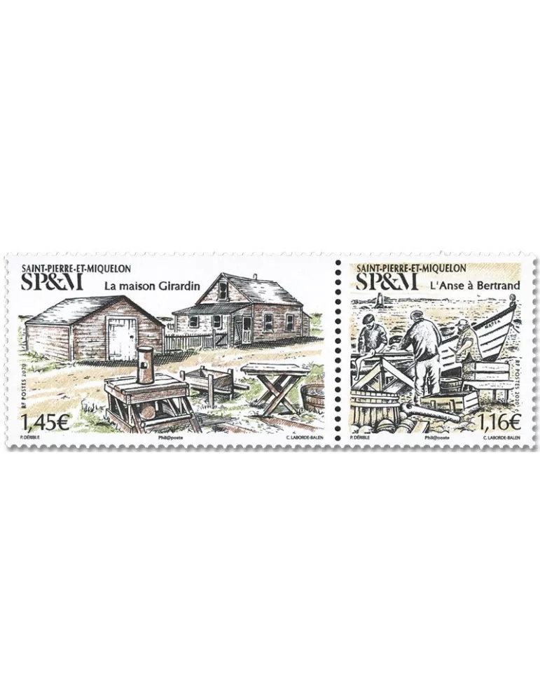 n° 1243/1244 - Timbre Saint-Pierre et Miquelon Poste