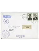 n° 46/47 obl. sur lettre - Timbre TAAF Poste