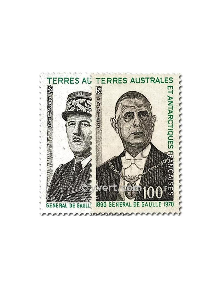n° 46/47 obl. sur lettre - Timbre TAAF Poste