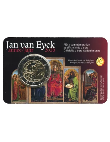 BU : 2 EURO COMMEMORATIVE 2020 : BELGIQUE - JAN VAN EYCK (Version francophone)