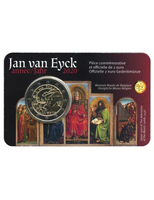 BU : 2 EURO COMMEMORATIVE 2020 : BELGIQUE - JAN VAN EYCK (Version francophone)