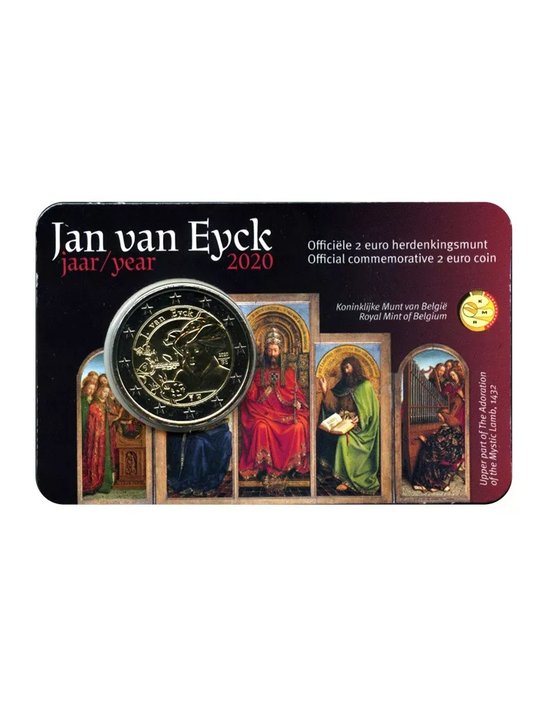 BU : 2 EURO COMMEMORATIVE 2020 : BELGIQUE - JAN VAN EYCK (Version flamande)