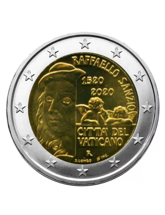 BU : 2 EURO COMMEMORATIVE 2020 : VATICAN (500 ans de la mort de Raphael)