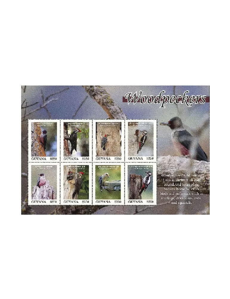 n° 7097/7104 - Timbre GUYANA Poste