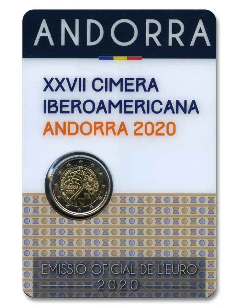 BU : 2 EURO COMMEMORATIVE 2020 : ANDORRE (XVII Sommet Ibérico-Americain à Andorre)