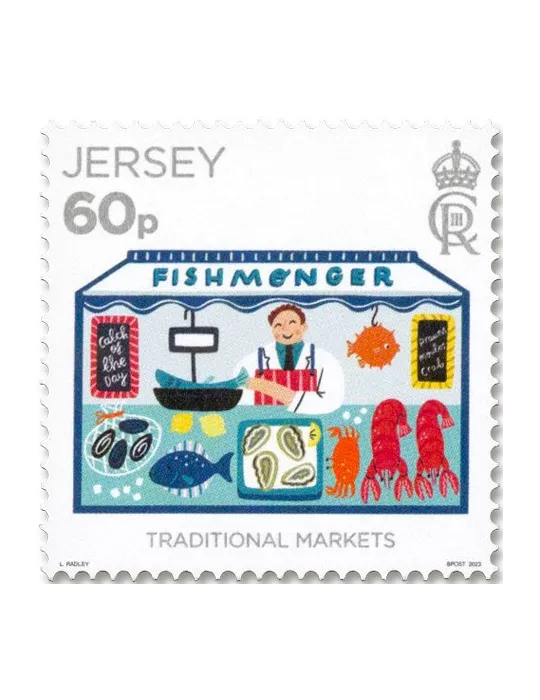 n° 2731/2735 + n° 2730 - Timbre JERSEY Poste