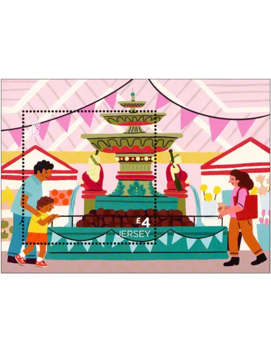 n° 2731/2735 + n° 2730 - Timbre JERSEY Poste