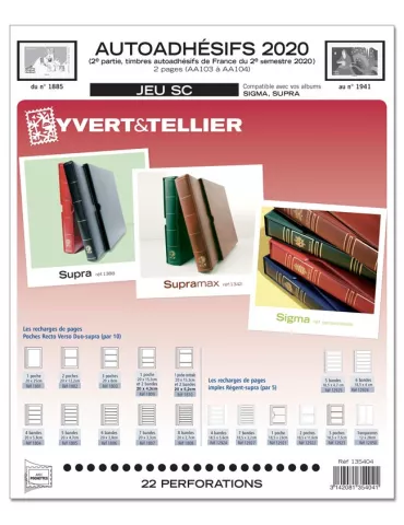 FRANCE AUTOADHESIFS SC : 2020 - 2E SEMESTRE (JEUX AVEC POCHETTES)