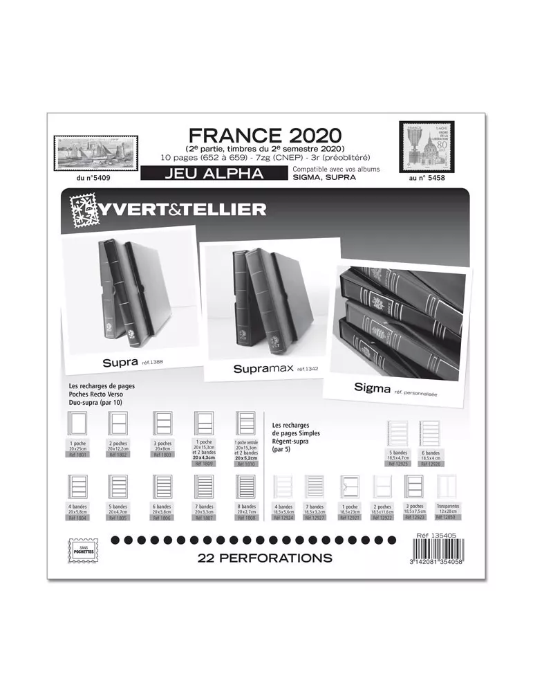 FRANCE ALPHA : 2020 - 2E SEMESTRE (JEUX SANS POCHETTES)