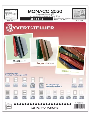 MONACO SC : 2020 (JEUX AVEC POCHETTES)