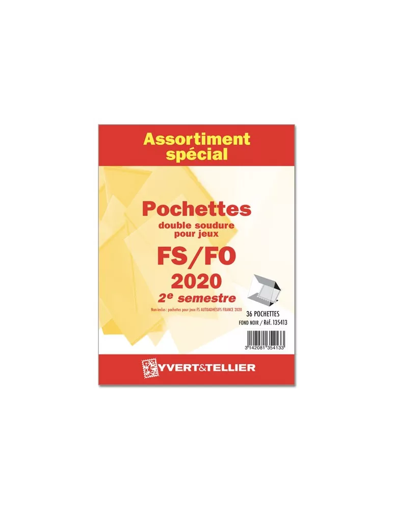 Assortiment de pochettes (double soudure) : 2020 - 2e semestre