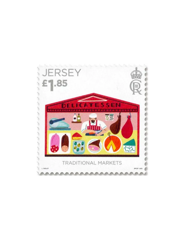 n° 2731/2735 + n° 2730 - Timbre JERSEY Poste