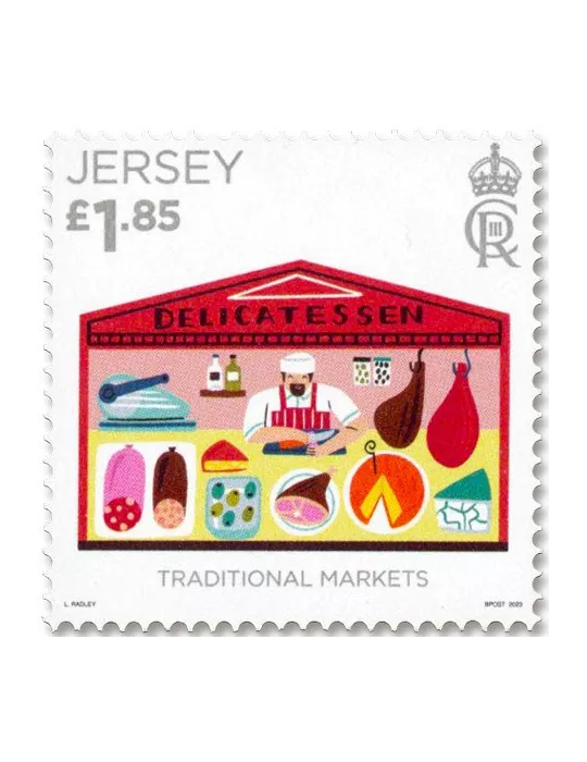 n° 2731/2735 + n° 2730 - Timbre JERSEY Poste