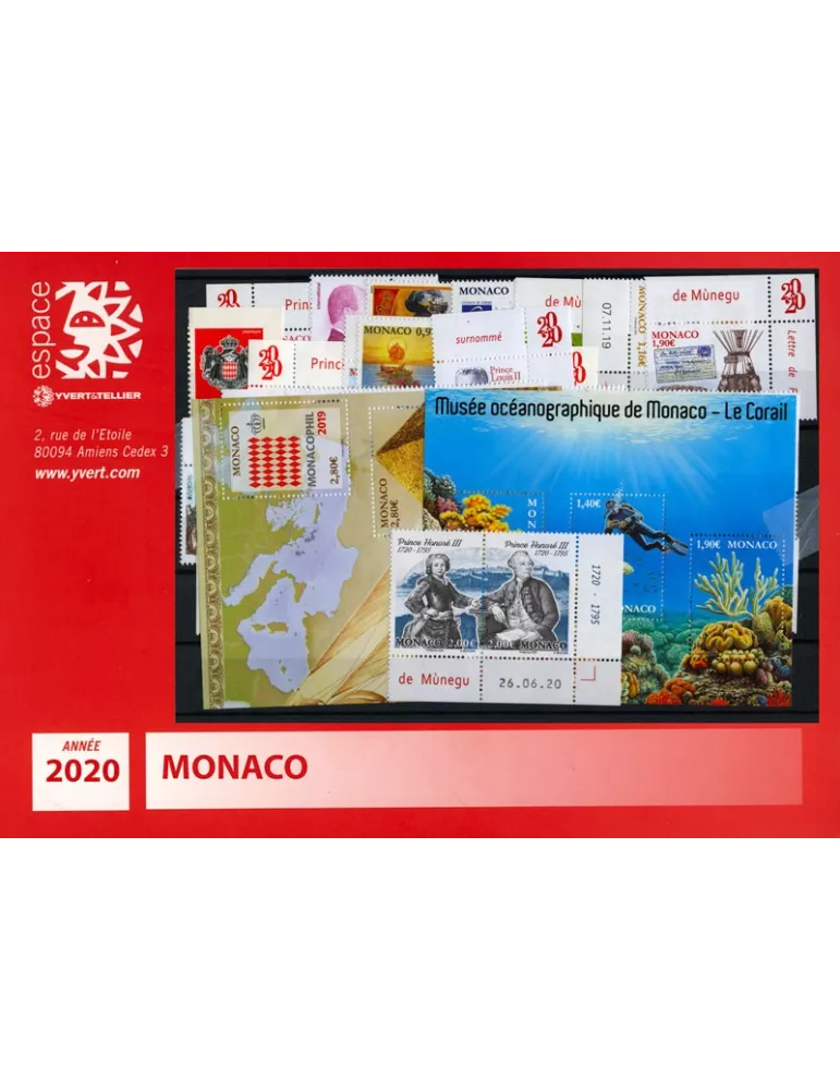 n° 3214/3259 - Timbre Monaco Année complète (2020)