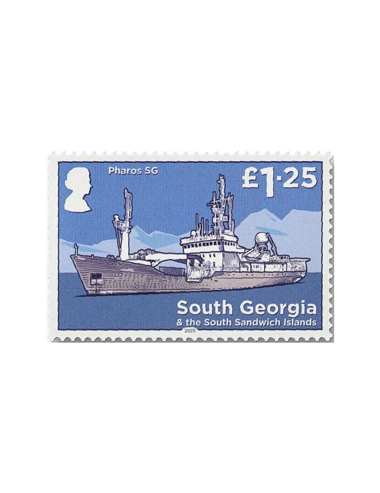 n° 731/742 - Timbre GEORGIE DU SUD Poste