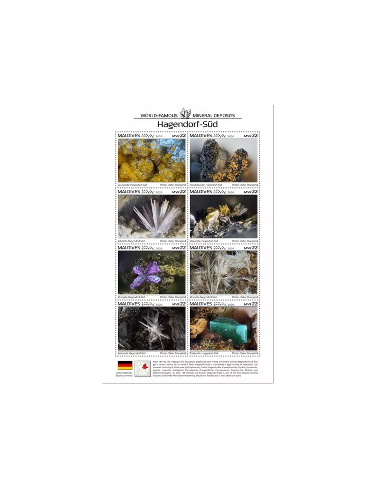 n° F7330 - Timbre MALDIVES Poste