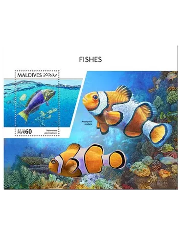 n° 1242 - Timbre MALDIVES Blocs et feuillets