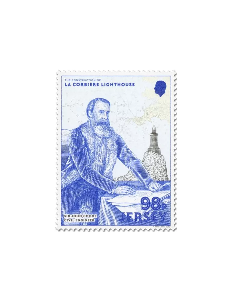 n° 2834/2837 et n° 2833 - Timbre JERSEY Poste