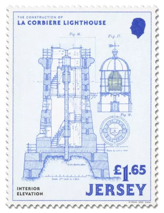 n° 2834/2837 et n° 2833 - Timbre JERSEY Poste