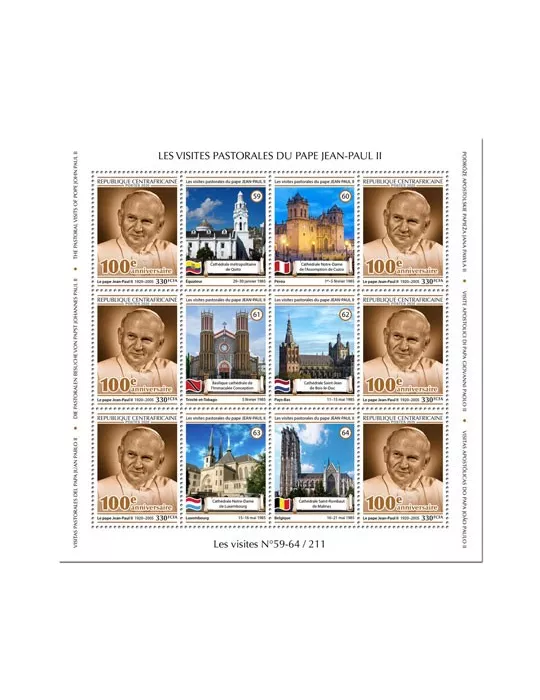 n° F6839A - Timbre CENTRAFRIQUE Poste