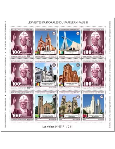 n° F6840A - Timbre CENTRAFRIQUE Poste