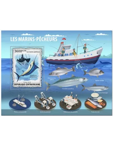 n° 1545 - Timbre CENTRAFRIQUE Blocs et feuillets