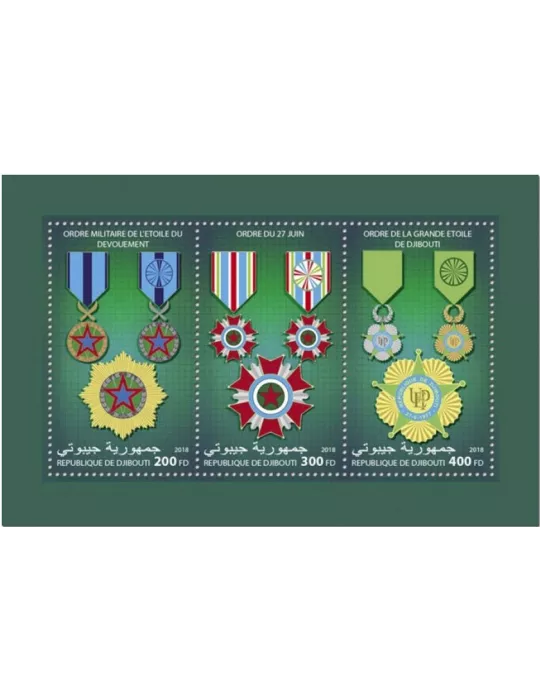 n° 406 - Timbre DJIBOUTI Blocs et feuillets