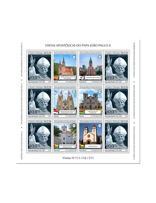 n° F7104A/F7107A - Timbre SAINT-THOMAS ET PRINCE Poste