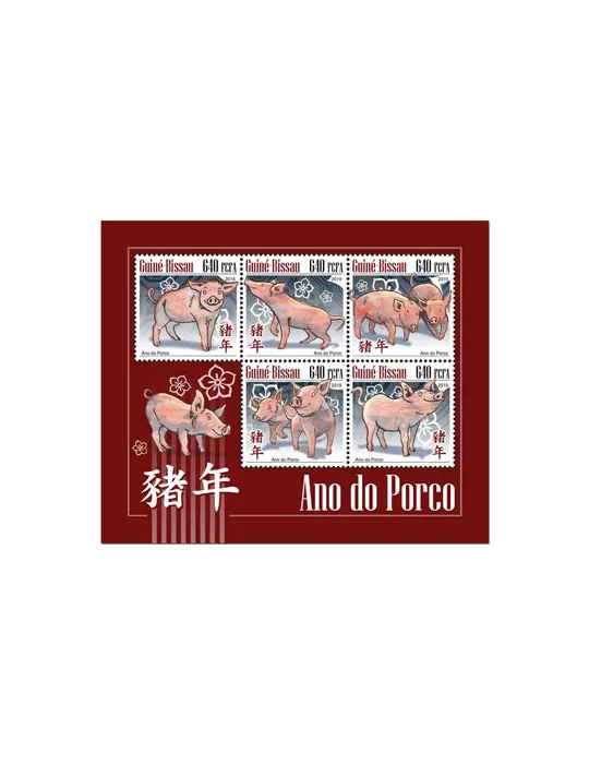 n° 8164/8168 - Timbre GUINEE-BISSAU Poste