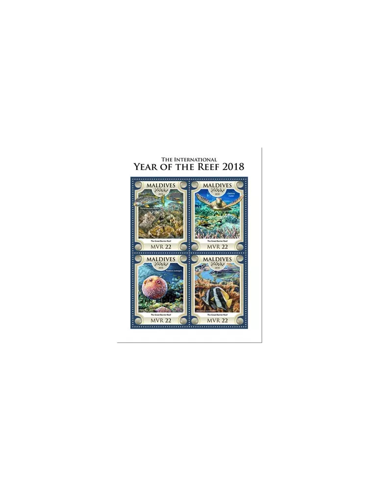 n° 6314/6317 - Timbre MALDIVES Poste
