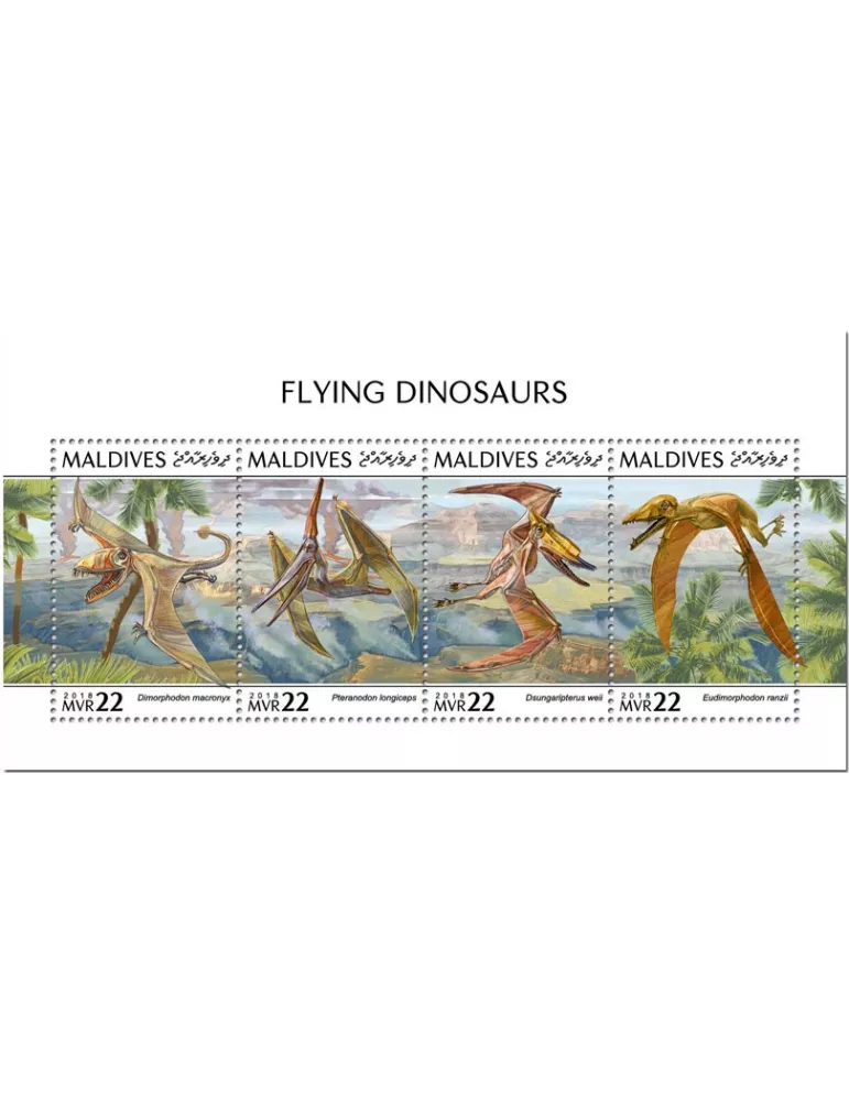 n° 6534/6537 - Timbre MALDIVES Poste