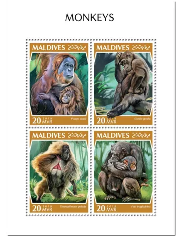 n° 6595/6598 - Timbre MALDIVES Poste