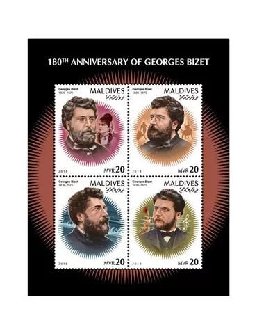 n° 6627/6630 - Timbre MALDIVES Poste