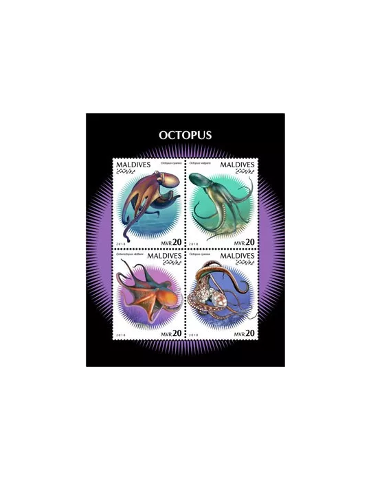 n° 6651/6654 - Timbre MALDIVES Poste