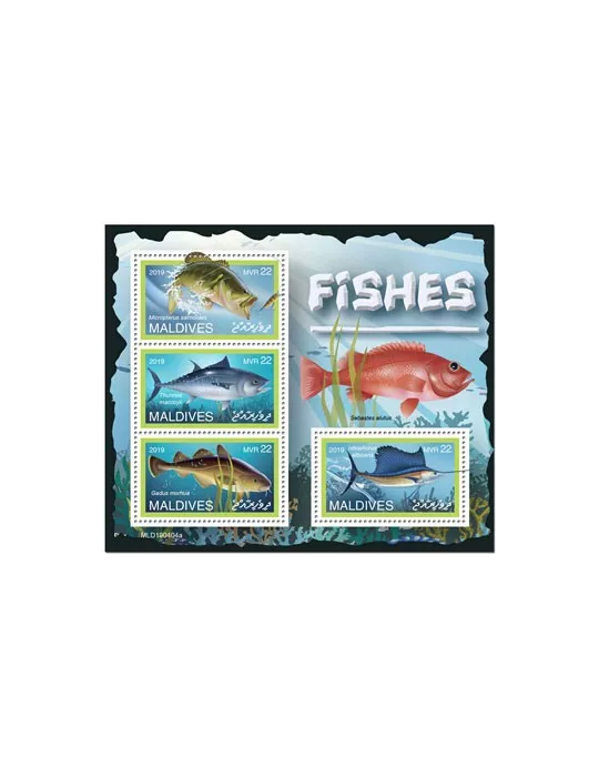 n° 6861/6864 - Timbre MALDIVES Poste