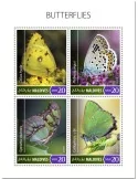n° 6952/6955 - Timbre MALDIVES Poste