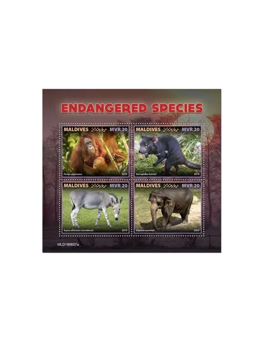 n° 7004/7007 - Timbre MALDIVES Poste