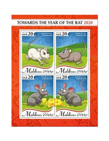 n° 7193/7196 - Timbre MALDIVES Poste