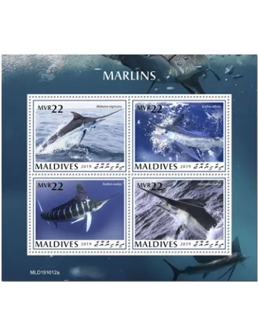 n° 7205/7208 - Timbre MALDIVES Poste
